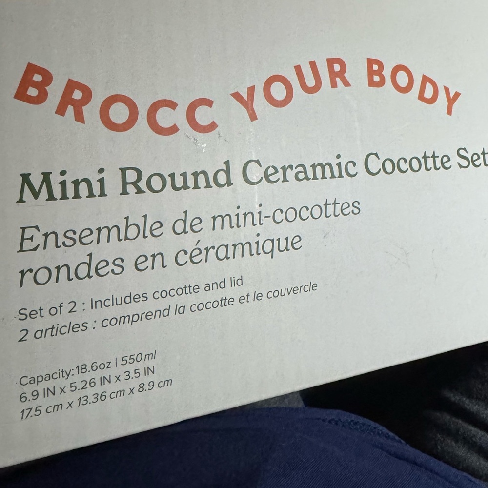 Mini Round Ceramic Cocotte Set - Picture 2 of 5